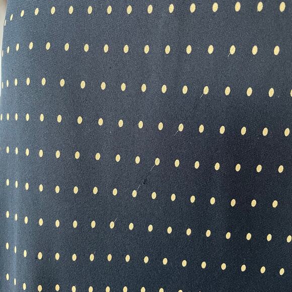 🔥Donna Ricco 10% Silk Black & Brown Polkadots Bias Cut Flutter Sleeve Dress - Picture 15 of 16